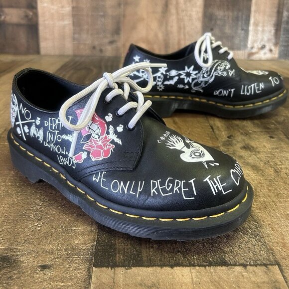 Dr. Martens Rebel 1461 Oxford Shoes Boots Womens 6 - Picture 1 of 12